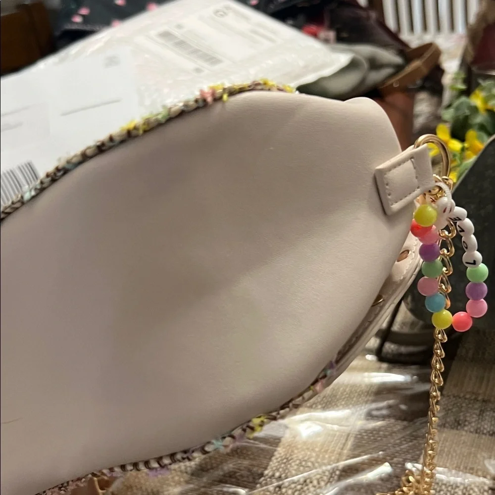 Maisie Patches Rainbow Heart Kids Crossbody Bag NWT